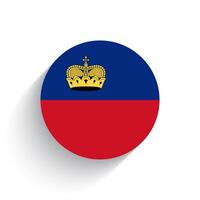 nationale drapeau de Liechtenstein icône vecteur illustration isolé sur blanc Contexte.