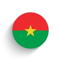 nationale drapeau de burkina faso icône vecteur illustration isolé sur blanc Contexte.