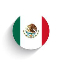 nationale drapeau de Mexique icône vecteur illustration isolé sur blanc Contexte.