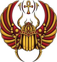 vecteur illustration de scarabée scarabée Egypte
