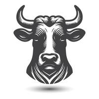 vache et taureau tête icône. abstrait vaches tête vecteur