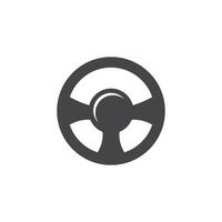 pilotage roue voiture logo icône vecteur