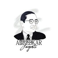 bhimrao ambedkar. dr. bhimrao ambedkar. b. r. ambedkar. jayanti Indien babasaheb journée fête vecteur illustration