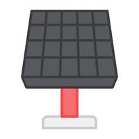 une plat conception, icône de solaire panneau vecteur