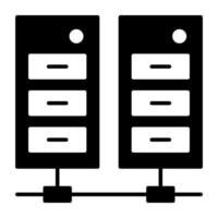 moderne conception icône de Les données serveur réseau vecteur