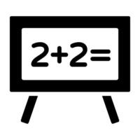 une unique conception icône de mathématiques classe vecteur