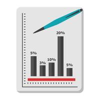 modifiable plat conception de Les données analytique, bar graphique vecteur