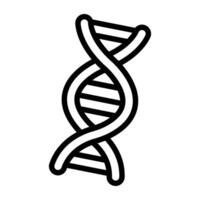 un icône conception de double hélicoïdal structure, désoxyribonucléique acide vecteur