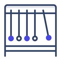 une plat conception, icône de pendule vecteur