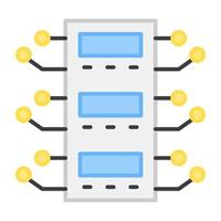 moderne conception icône de Les données serveur grille vecteur