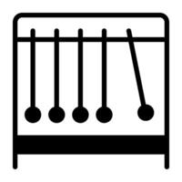 une solide conception, icône de pendule vecteur