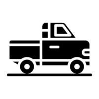 vecteur conception de ramasser van, modifiable icône