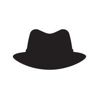 cow-boy chapeau icône homme . noir vecteur vieux collection conception.