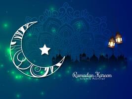 religieux Ramadan kareem islamique Festival fête carte conception vecteur