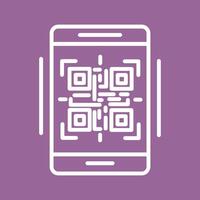 icône de vecteur de code qr