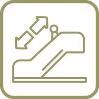 icône de vecteur d'escalator horizontal