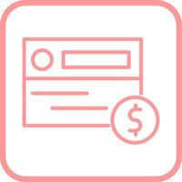 icône de vecteur de paiement par carte