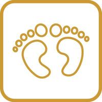 icône de vecteur de pieds