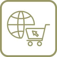 e Commerce en ligne boutique vecteur icône