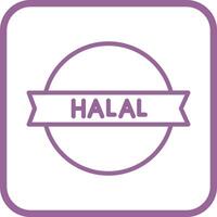 icône de vecteur autocollant halal