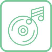 icône de vecteur de cd de musique