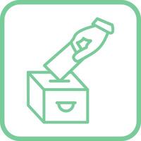 icône de vecteur de vote de casting