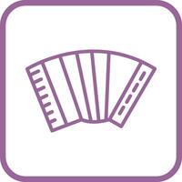 icône de vecteur d'accordéon