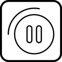 icône de vecteur de bouton de pause