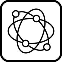 icône de vecteur de structure atomique
