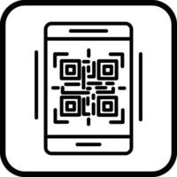 icône de vecteur de code qr