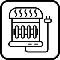 icône de vecteur de chauffage électrique