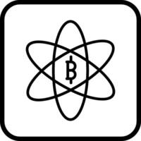 icône de vecteur de science bitcoin