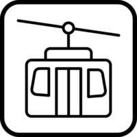 icône de vecteur de téléphérique