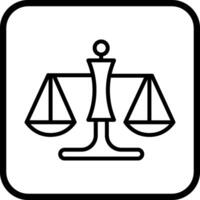 icône de vecteur d'échelle de justice