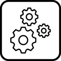 icône de vecteur de plusieurs roues dentées