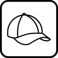 icône de vecteur de casquette d'été