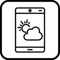 icône de vecteur d'application météo