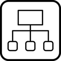 icône de vecteur d'organigramme