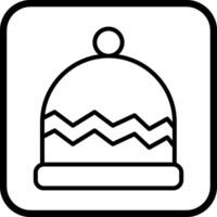 icône de vecteur de casquette chaude
