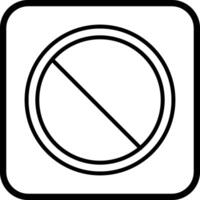 icône de vecteur interdit