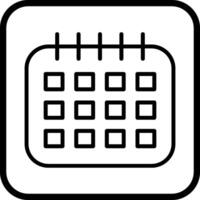 icône de vecteur de calendrier marqué