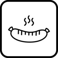 icône de vecteur de saucisse chaude