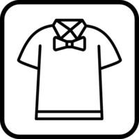 chemise avec icône de vecteur d'arc