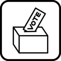 donnant voter vecteur icône