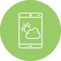 icône de vecteur d'application météo