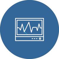 ecg vecteur icône