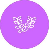 icône de vecteur de couronne de feuilles