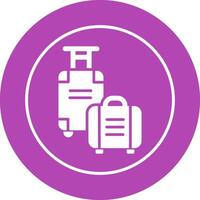 icône de vecteur de sac à bagages