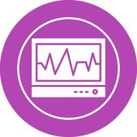 ecg vecteur icône