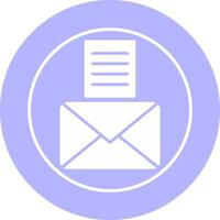 icône de vecteur de documents e-mail
